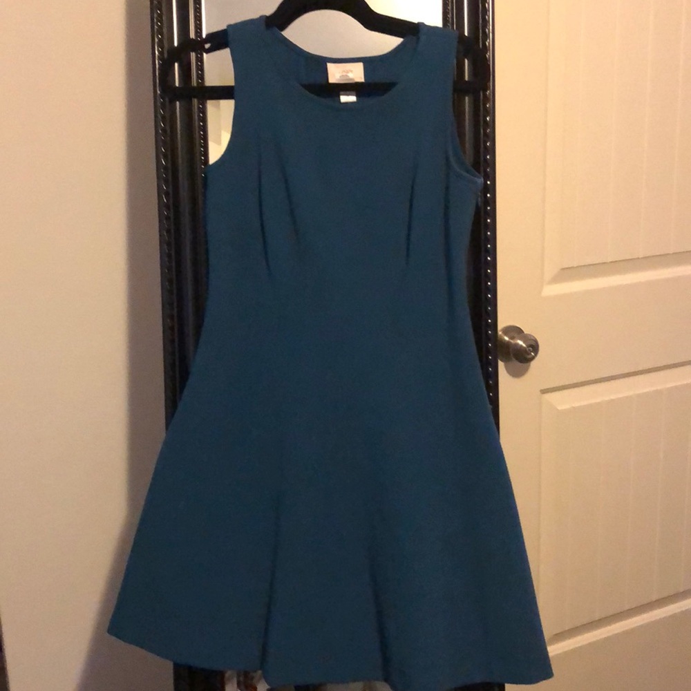 Deep blue peplum dress